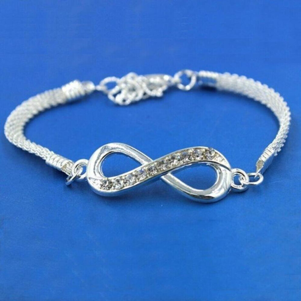 Maxpower Simple And Personalized Bracelet With Zircon Infinity Bracelet Jewelry For Women Lovely Gift