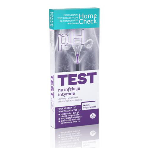 Home Check Test for Intimate Infections - At-Home Vaginal pH Test Kit (1 pc) for Bacterial Vaginosis Detection