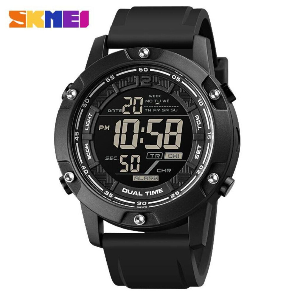 SKMEI Japan Digital movement Military 100M Waterproof Male Wristwatch Stopwatch Calendar Sport Watches 1762