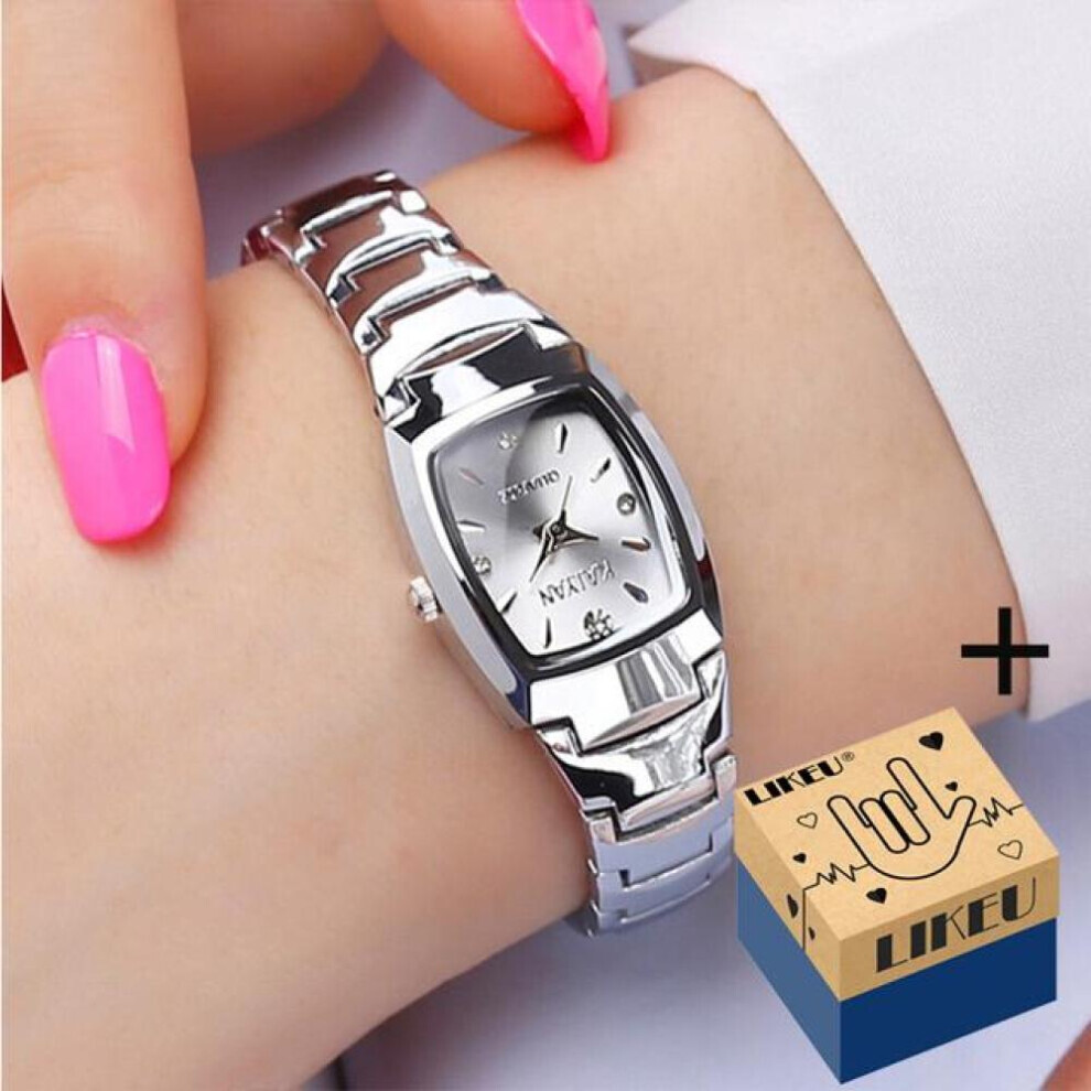 (silver) Small Dial Crystal Watches For Women Top Brand Waterproof Diamond Ladies Watch Stainless Steel Female Wristwatch-image-OPC-PG8JDSY-NEW
