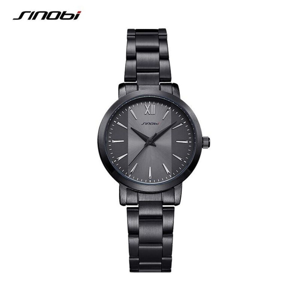 Maxpower (Black) Sinobi Elegant Women's Watches Black Silver Fashion Dress Ladies Wrist Clock Orginal Design Woman's Quartz Wristwatches