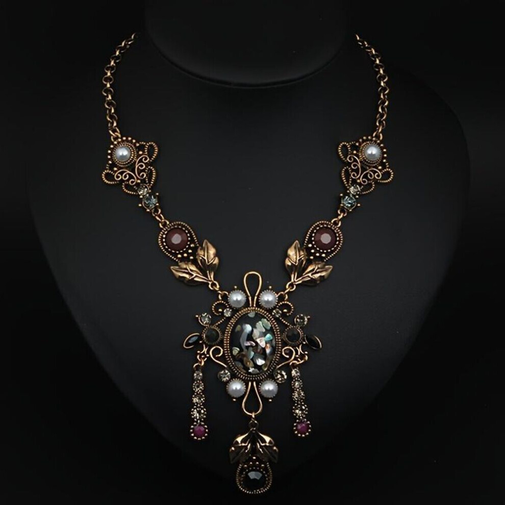 (as the picture) Exaggerated Vintage Long Sweater Chain For Women  Pendant Necklace Jewelry