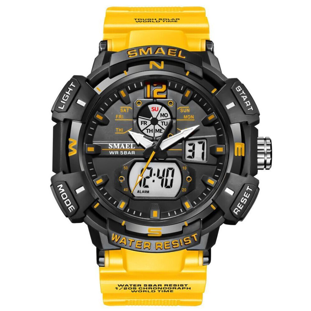 (orange) Smael Sport Watch Waterproof Watches Digital Led Back Light Stopwatch Alarm Clock Men&apos;s Watches Military-image-OPC-PG8JDWZ-NEW