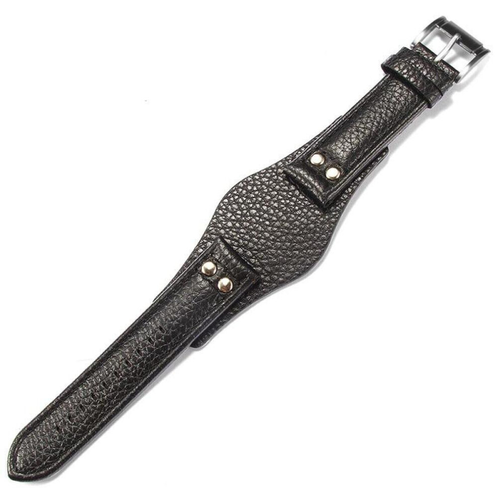 (black) Genuine Leather Watchband 22mm Strap With Mat For Fossil Ch2891 Ch3051 Ch2564 Ch2565 Watch Band Handmade Mens Leather Bracelet