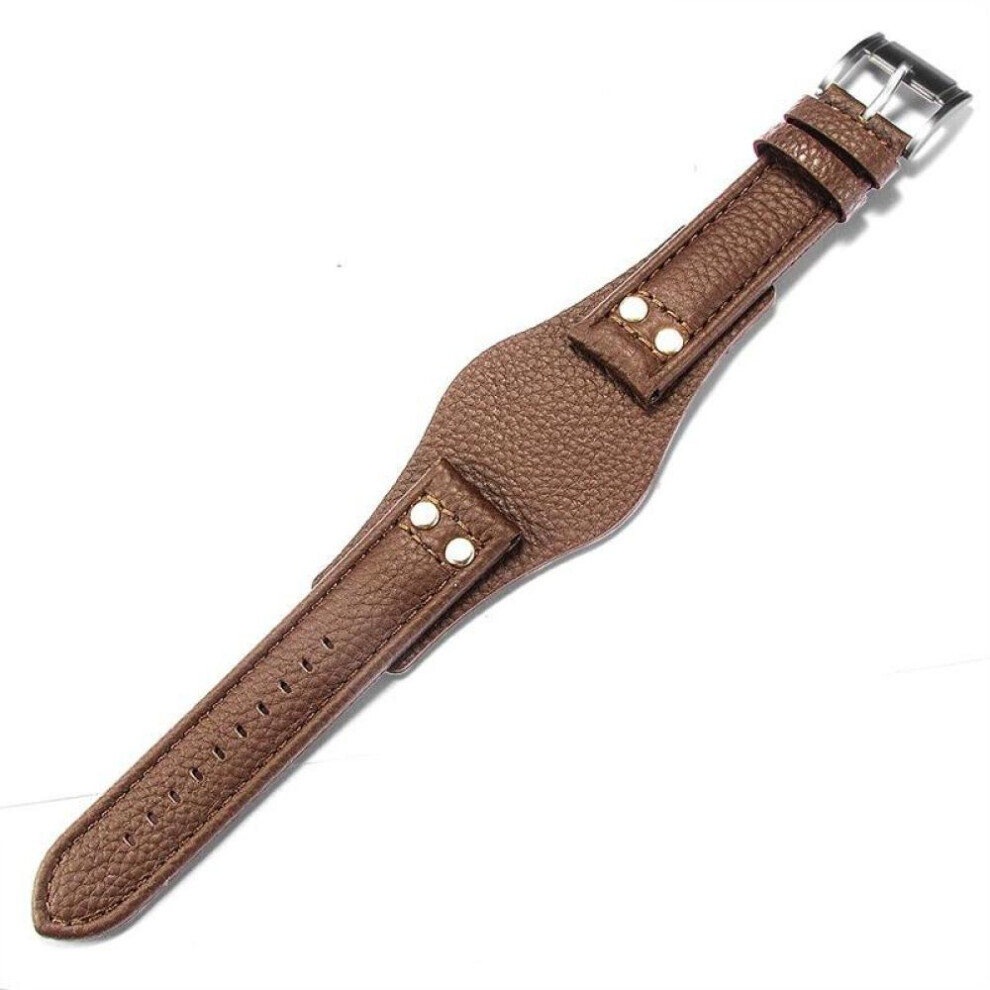 (brown) Genuine Leather Watchband 22mm Strap With Mat For Fossil Ch2891 Ch3051 Ch2564 Ch2565 Watch Band Handmade Mens Leather Bracelet
