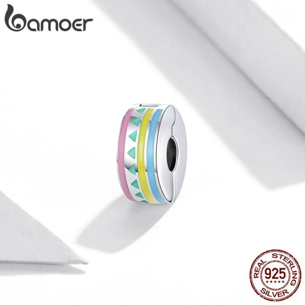 Maxpower (925 ) Bamoer 925 Sterling Colorful Vitality And Youth Round Charm Beads For Original 3Mm Bracelets & Necklaces Silver