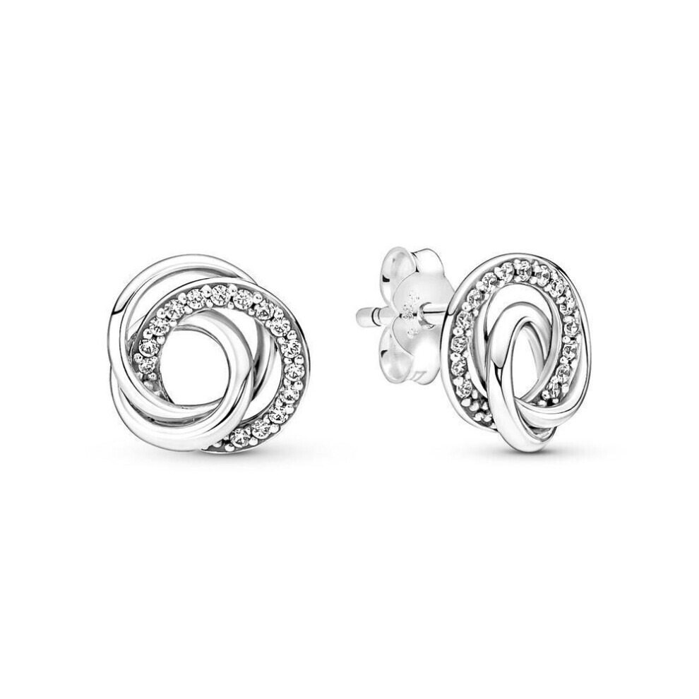 (as the picture) S925 Silver Stud Earrings Celestial Sparkling Star And Snowflake Stud Earrings For Women  Birthday Mother&apos;s Day Jewelry Gift