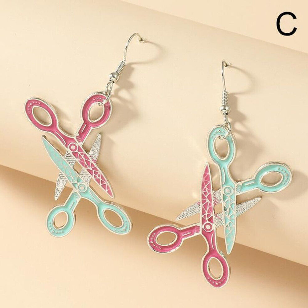 (C) 1pair Fruit Leaves Shape Acrylic Women Earrings Jewelry Gift Dangle Earrings Women Accessories