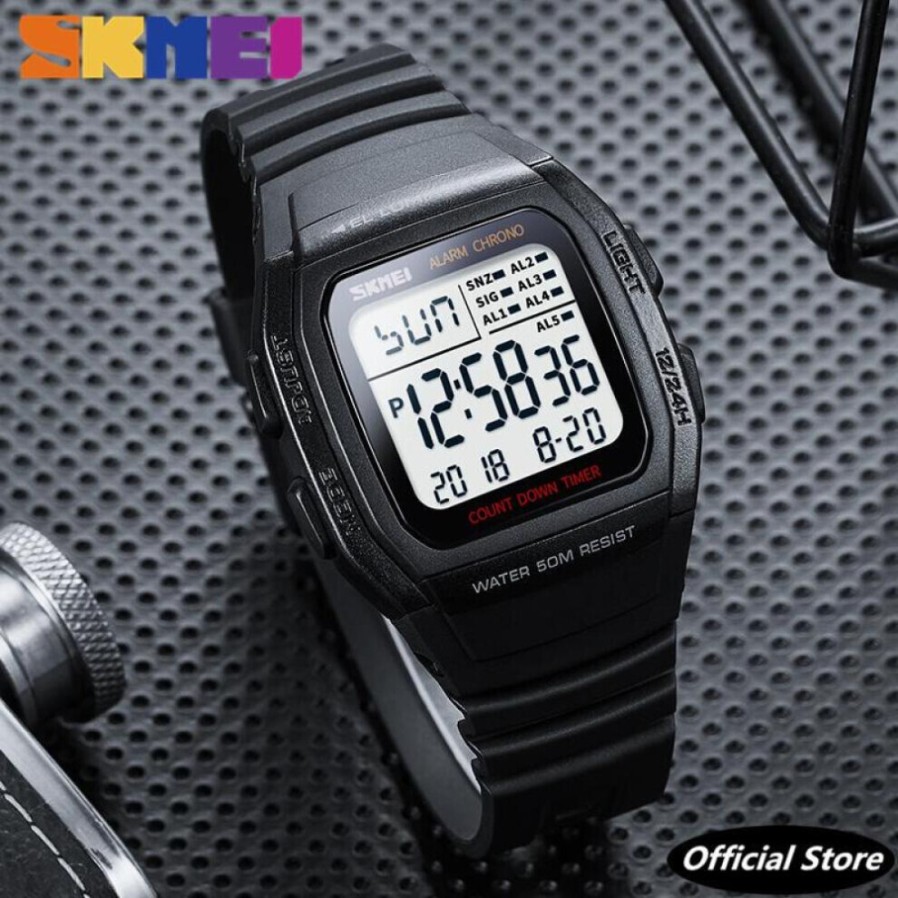 Maxpower (Black) Skmei Mens Digital Countdown Chronograph Wrist Watch Black