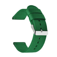 (green, 22mm) Nylon Canvas Watch Strap For Men Quick Release Straps 18-24 Mm