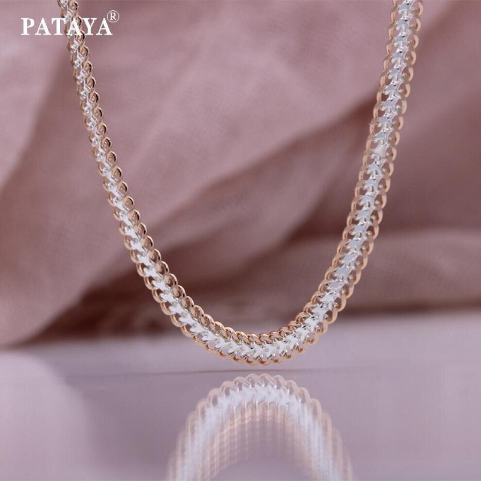 Maxpower (55Cm) Pataya Two-Color Plating Bracelet Necklace For Men And Women Exquisite Chain