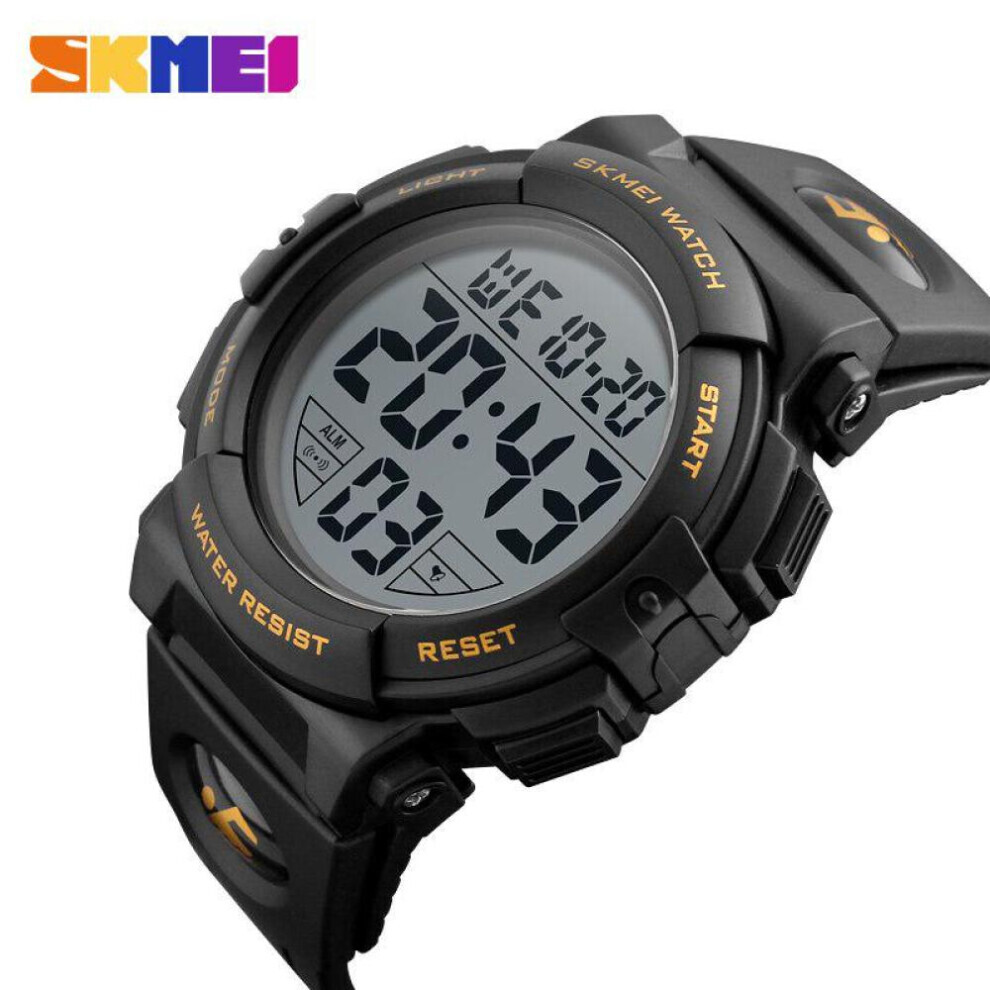Maxpower (Gold) Skmei Men Multifunction Chrono Led Display Wrist Watches Gold