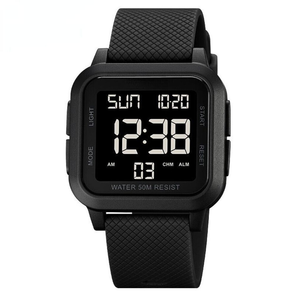 Maxpower (Black) Sport Digital Watch Fashion Men's Watches Led Chronograph Date Countdown Electronic Wristwatch Waterproof Male Clock Black