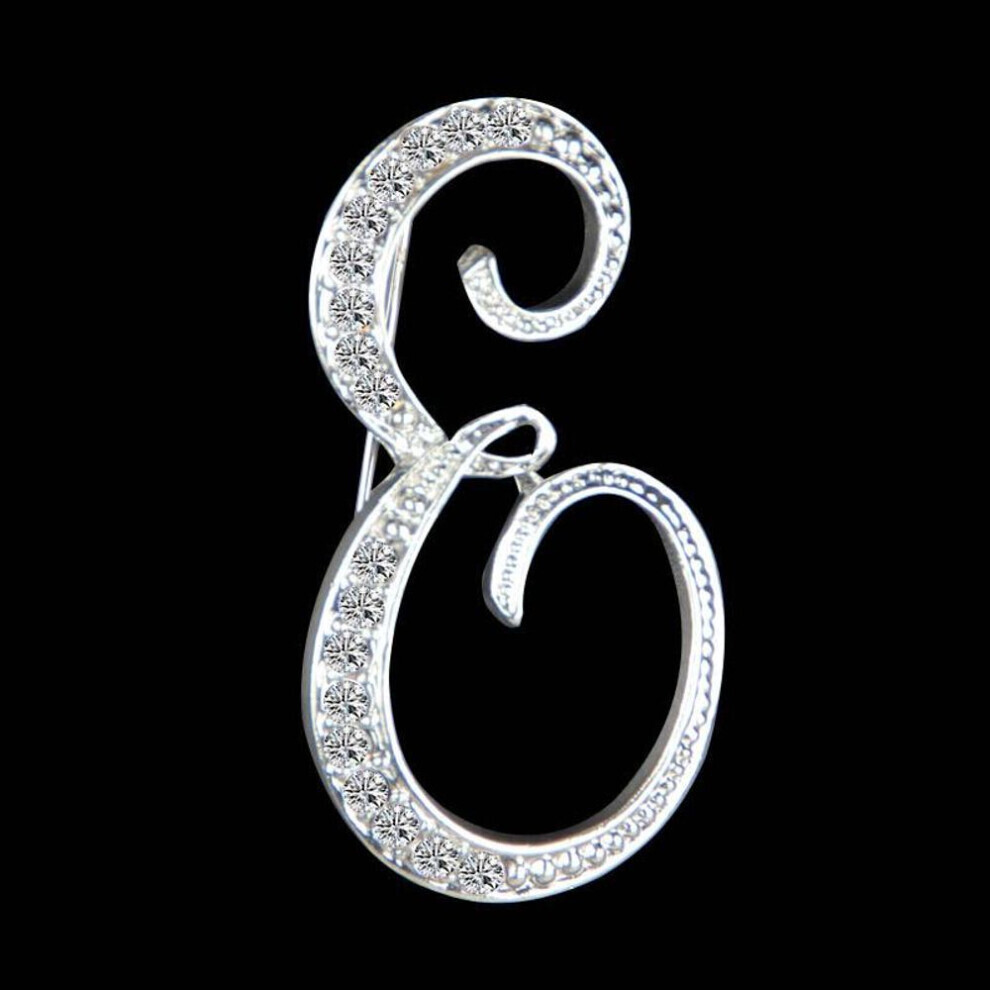 Maxpower (E) Gifts Rhinestone Letter Crystal Pins Jewelry Letter Alphabetical English Brooch Brooches Not,Specified