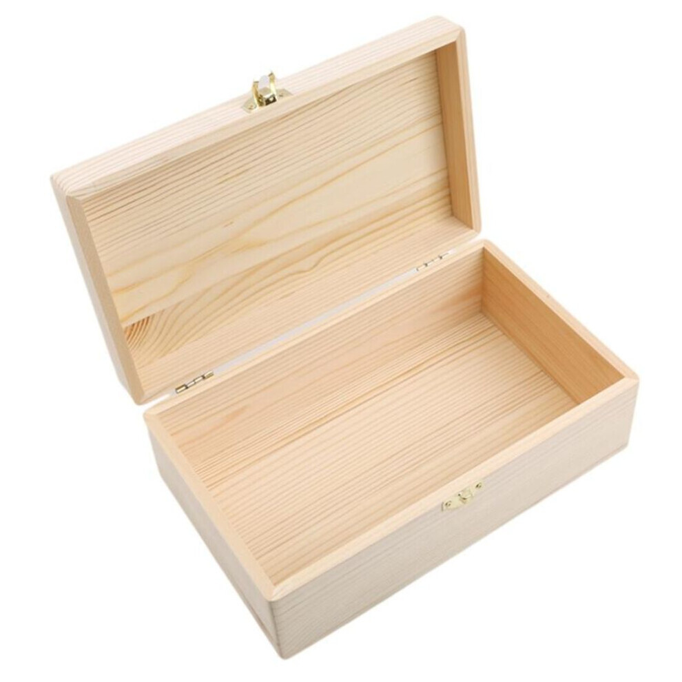Maxpower (As The Picture, None) Storage Box Postcard Organizer Handmade Jewelry Wooden Case With Lid Lock Not,Specified