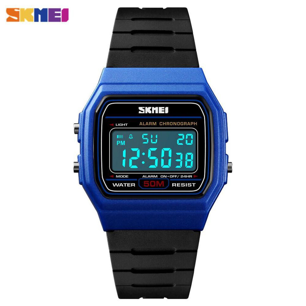 Maxpower (Blue) Skmei Dial Sport Waterproof Led Display Watch Blue