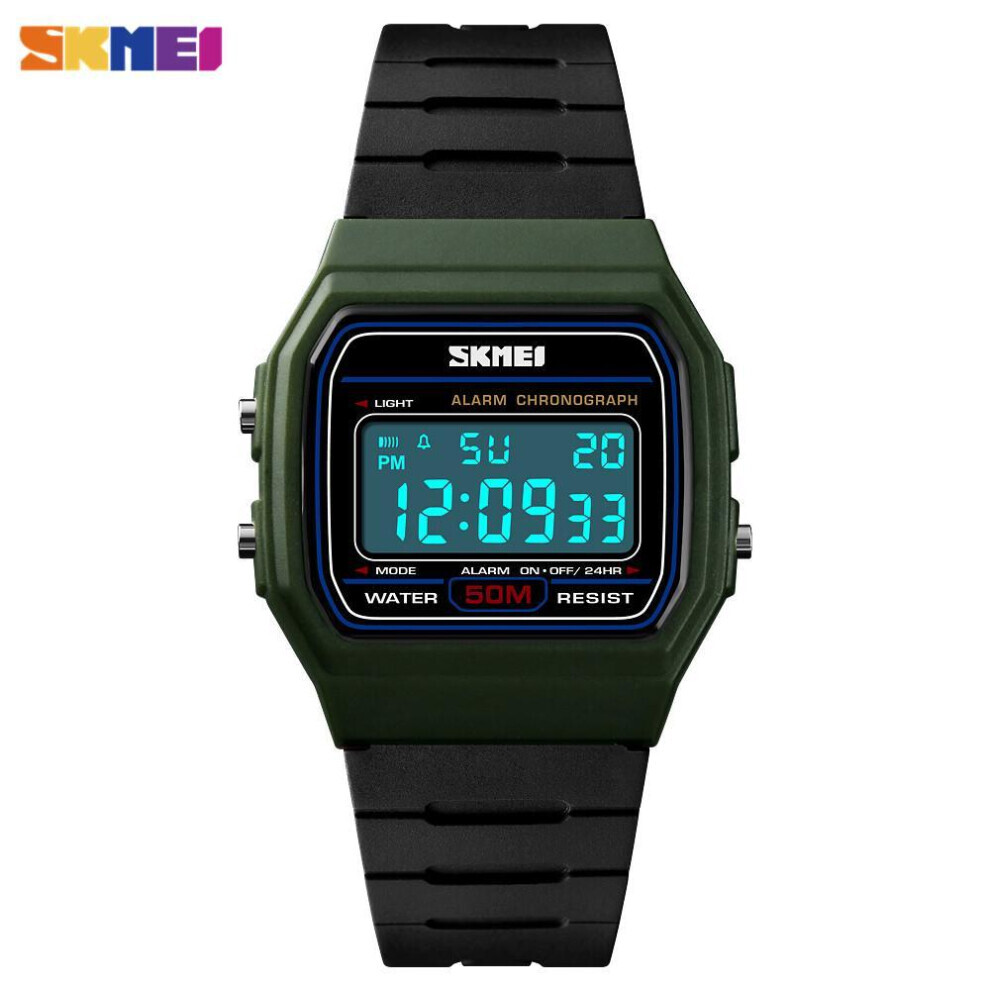 Maxpower (Green) Skmei Dial Sport Waterproof Led Display Watch Green