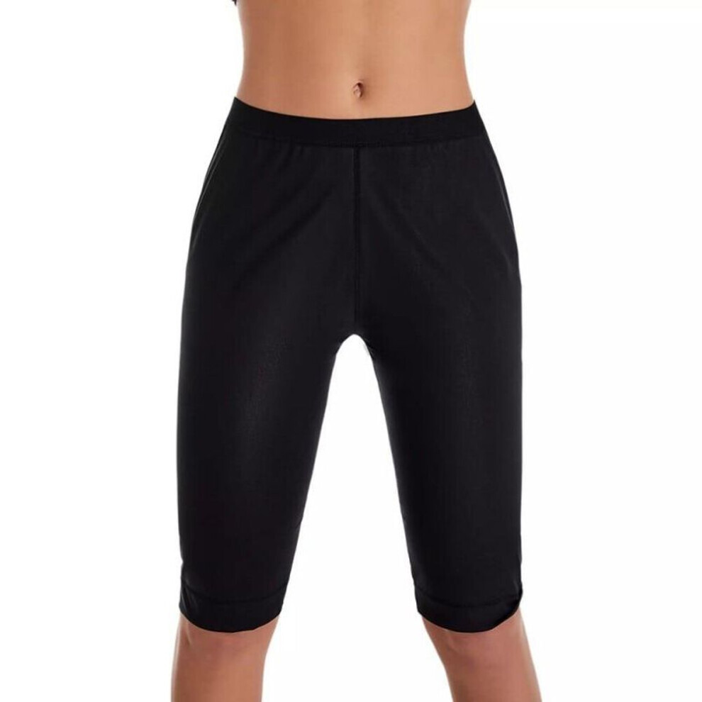 Maxpower (, Xxl) Body Shaper Pants Shapers Hot Sweat Sauna Effect Slimming Pants Fitness Short Shapewear Workout Gym Leggings Plastic Pants Black