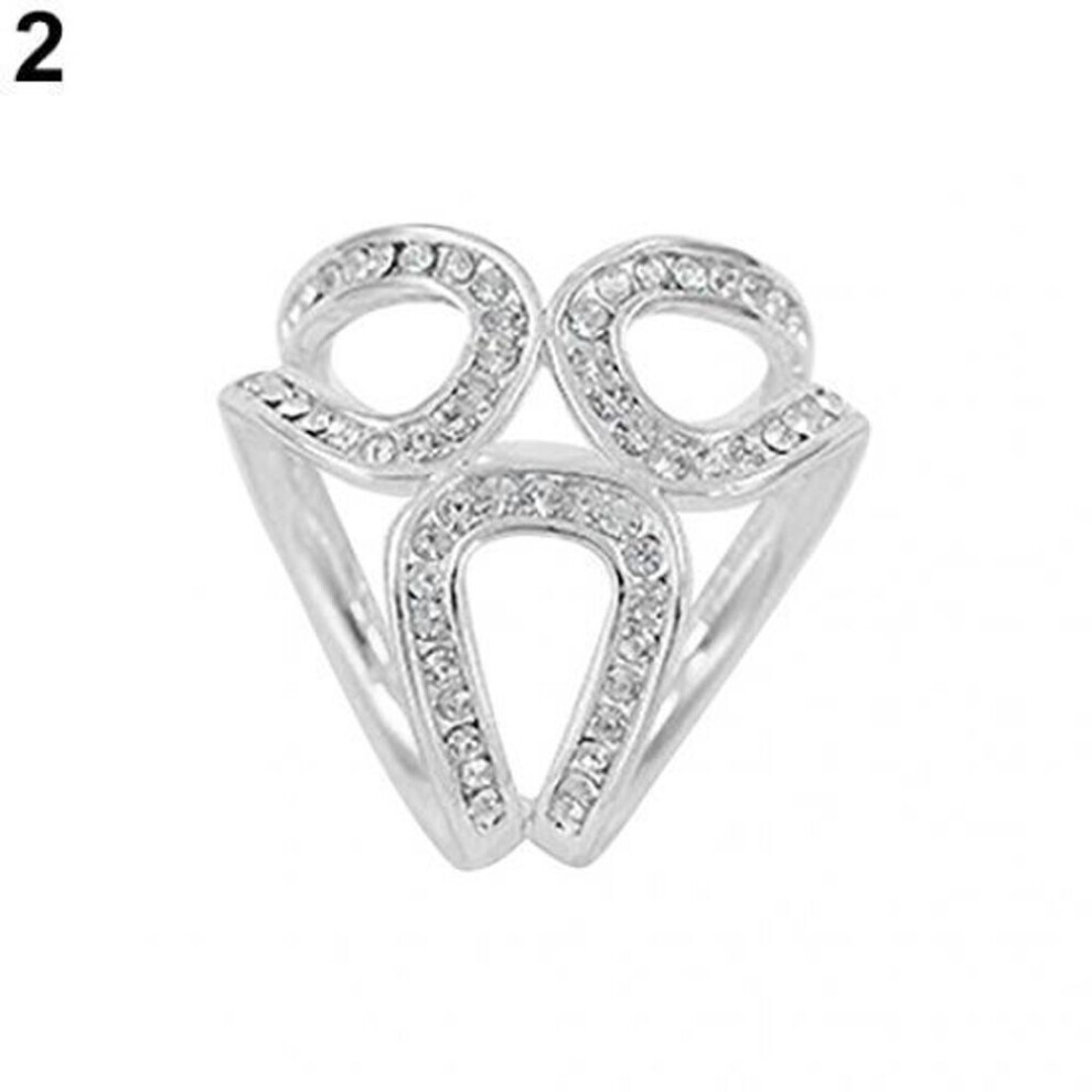 Maxpower (Silver) Silk Scarf Clip Holder Rhinestone Garland Hoop Twine Brooch Scarf Clip Buckle Jewelry Gift