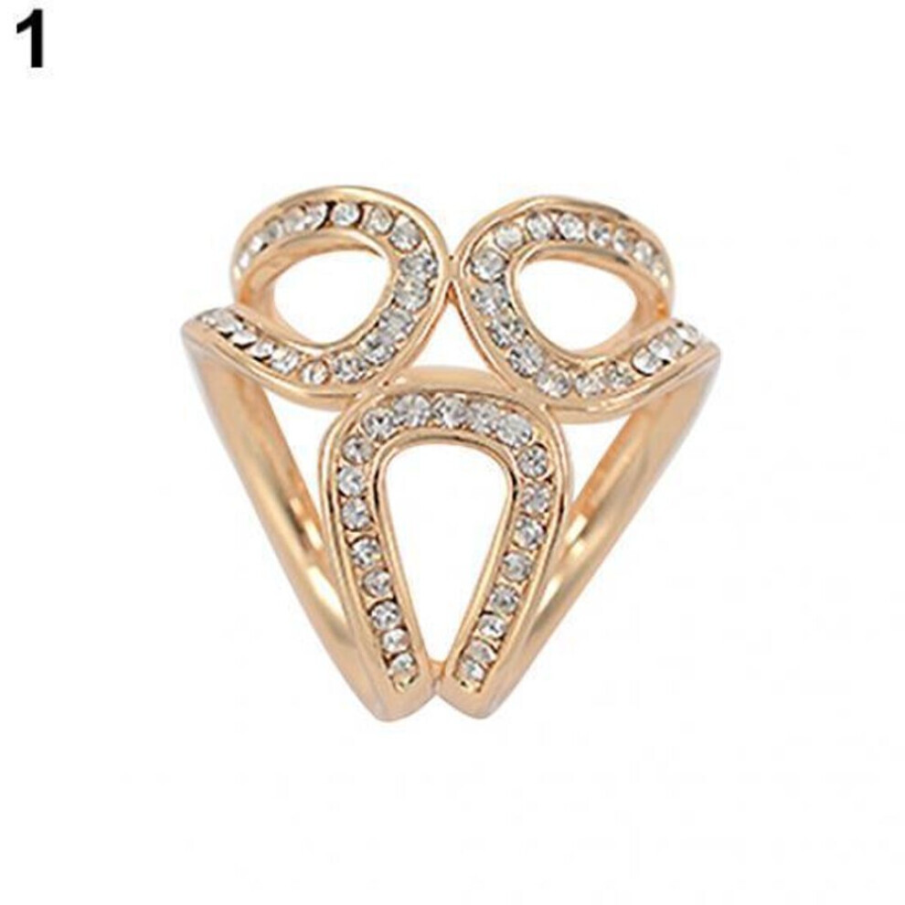 Maxpower (Golden) Silk Scarf Clip Holder Rhinestone Garland Hoop Twine Brooch Scarf Clip Buckle Jewelry Gift