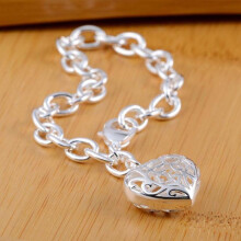 (Antique Silver) New High Quality S925 Sterling Silver 4MM Women Men Chain Male Twisted Rope Bracelets Fashion Silver Jewelry