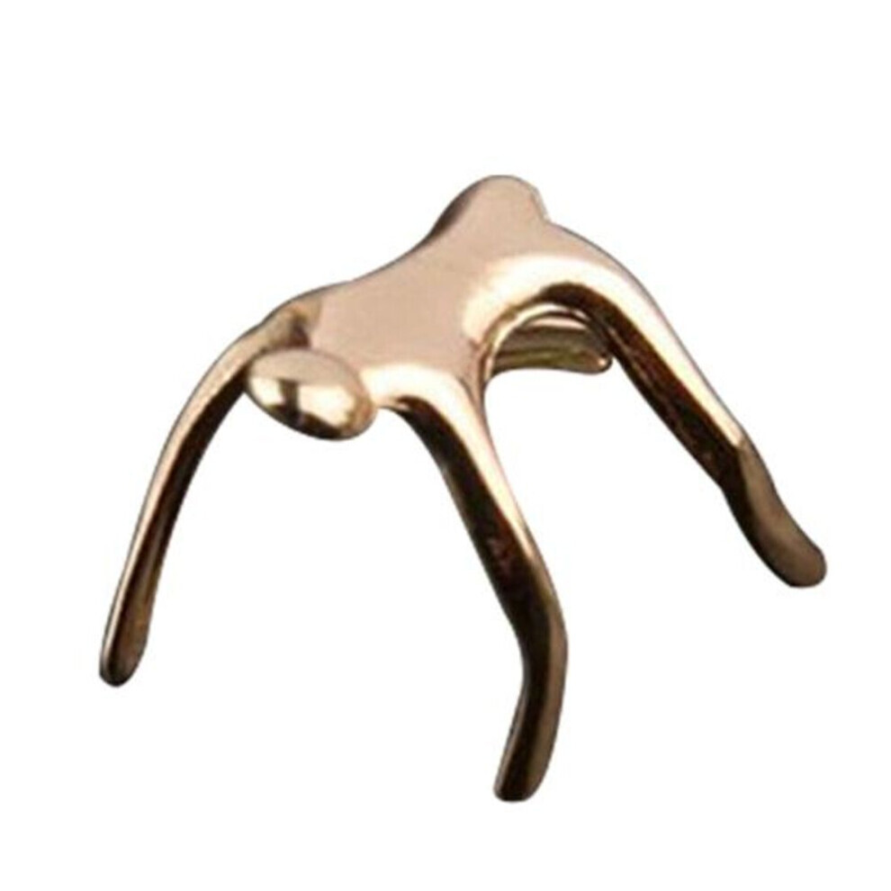 Maxpower (Gold, 1) 1Pc Ear Clip Small Man Shape Ear Decoration Non-Piercing Women Cartilage