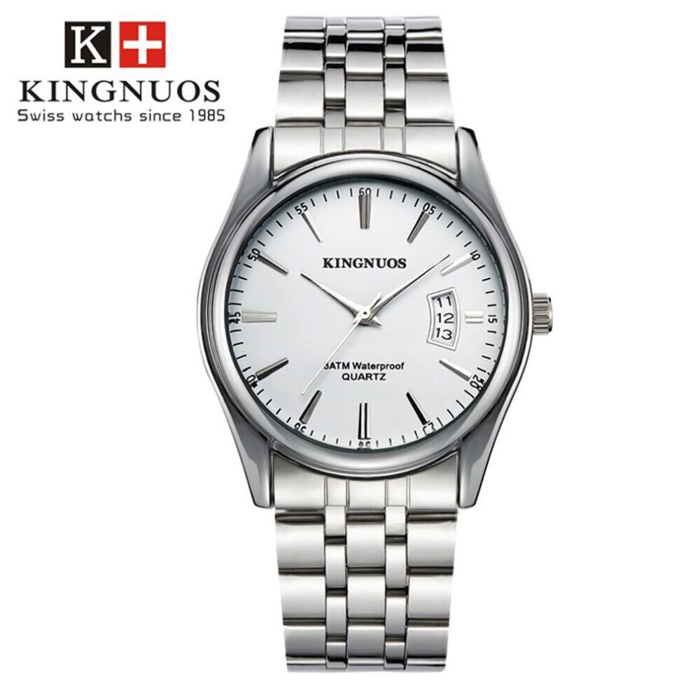 (white) Men Quartz Casual Wristwatch 2024 Top Brand Luxury Men&apos;s Watch Waterproof Date Clock Sports Watches