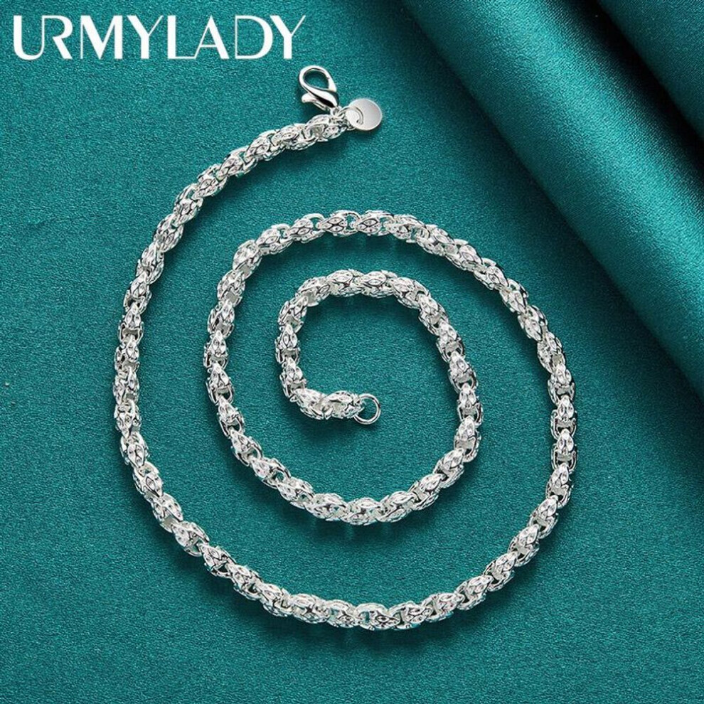 Maxpower (60Cm) 925 Sterling 20/24 Inch Men Necklace Fashion Jewelry Mn305 Silver