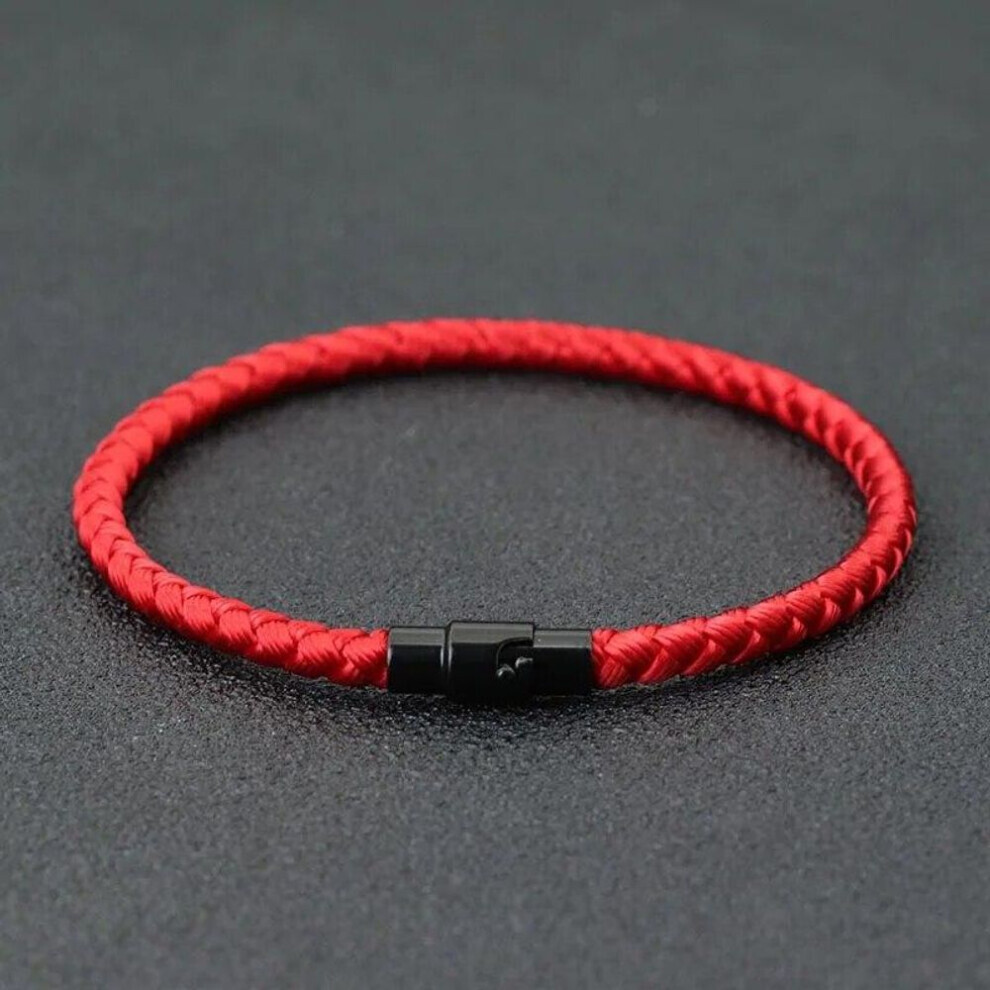 Maxpower (As The Picture, Redl 20.5Cm 8Inch) Grade A Keel Rope Bracelet Men Femme Lucky Red Thread Braclet Attract Mirco Magentic Couple Braslet Wealth Prosper