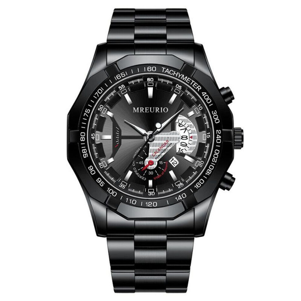 (black) Men&apos;s Big Dial Quartz Watches Original Design Business Man&apos;s Wristwatches Top Luxury Best Gifts For Husband,family,friend