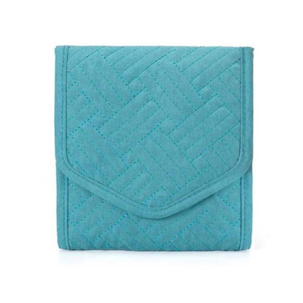 (green) Lightweight Jewelry Bag Foldable Visible Interlayer Storage