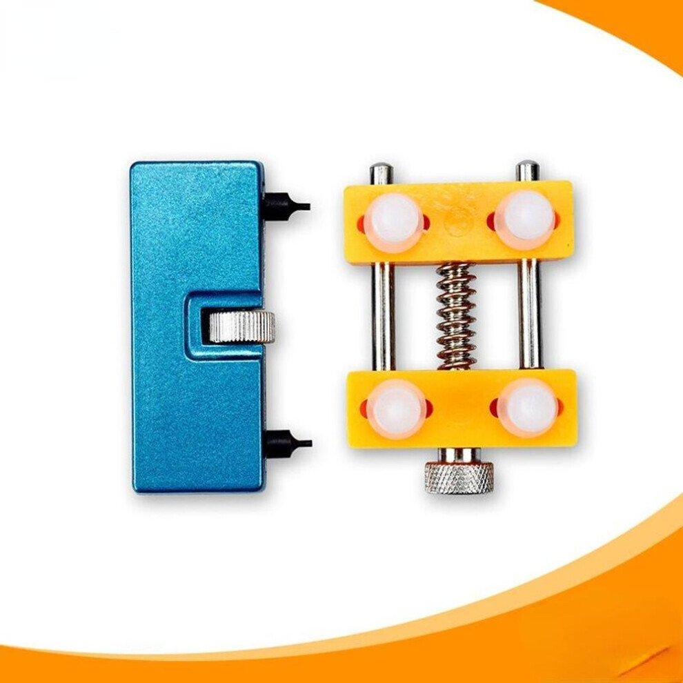 Maxpower (A Set) Two-Piece Suit Adjustable Rectangle Watch Back Case Cover Opener Remover Wrench Repair Kit Tool
