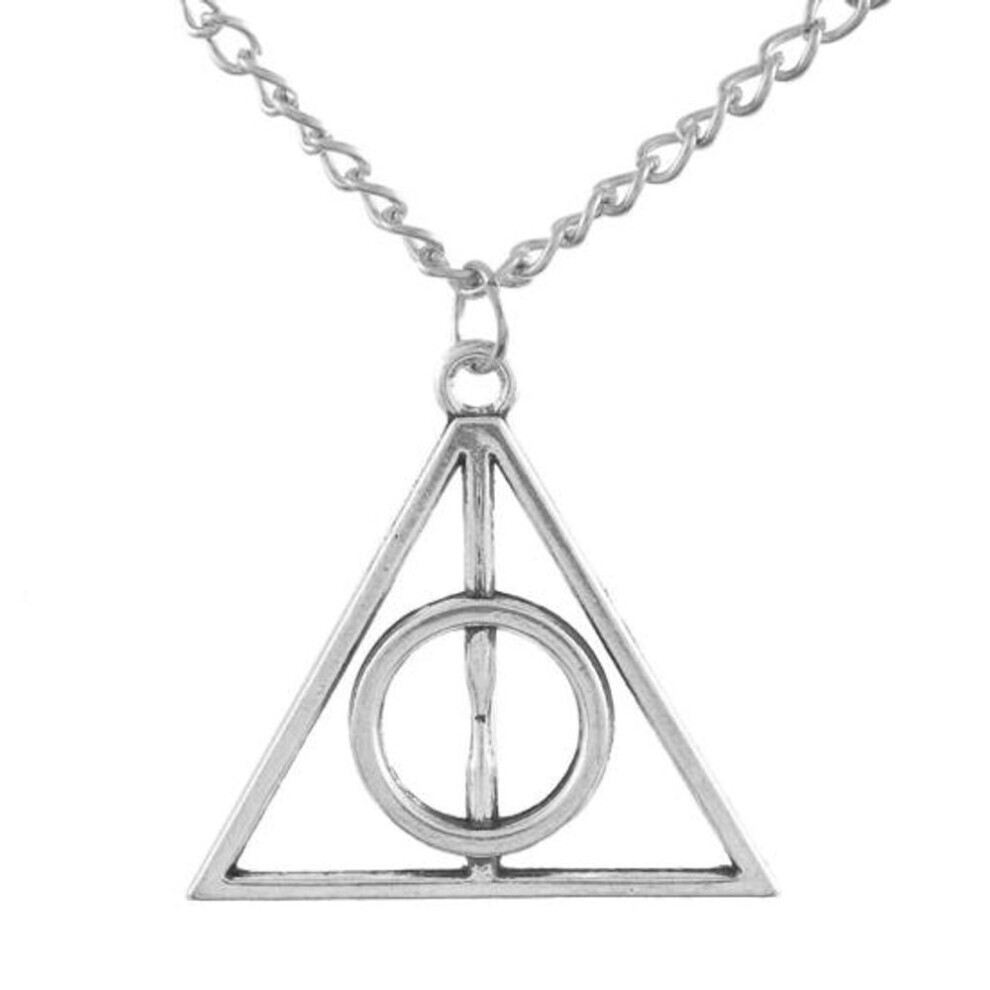 Maxpower (Silver) Necklace Hollow Triangle Pendant Exquisite Accessories Vintage Sweater Chain Silver