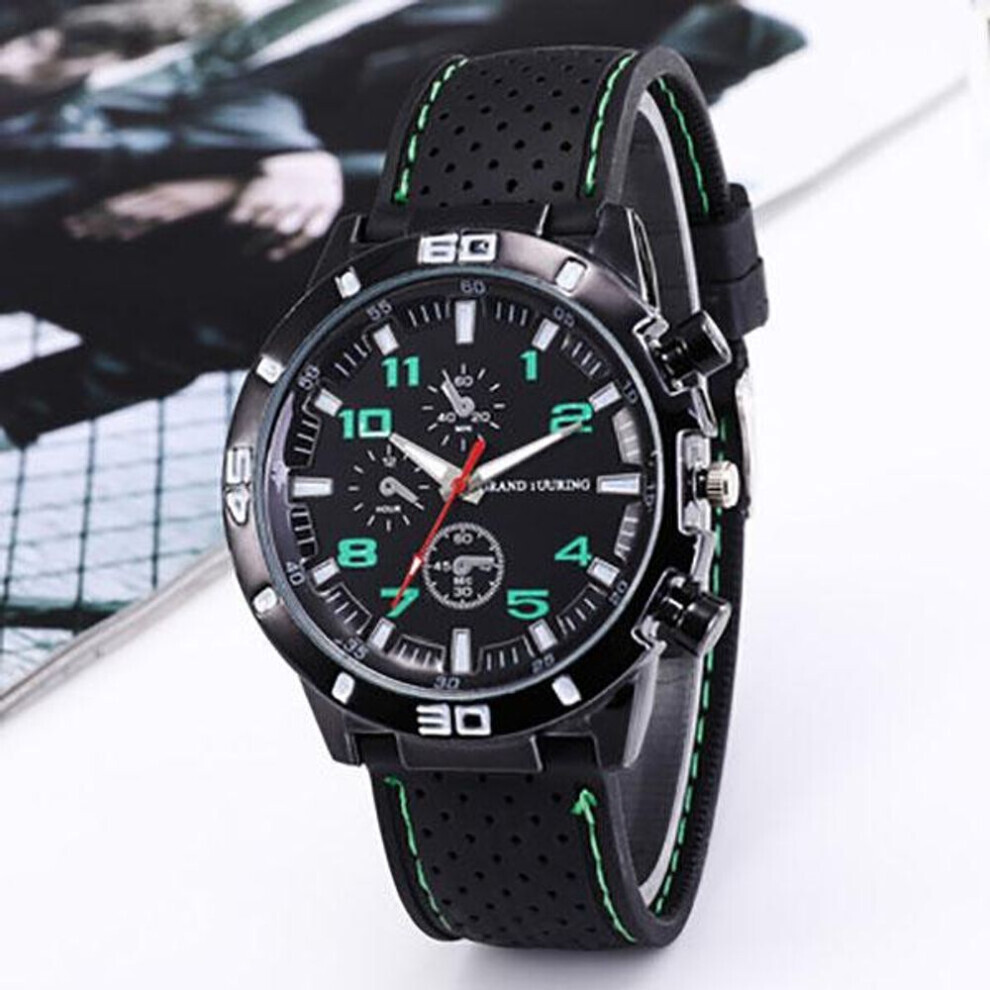 (green) 1pc Watch Men&apos;s Electronic With Digital Led Display And Alarm Clock, Lxy-image-OPC-PG8JPJF-NEW