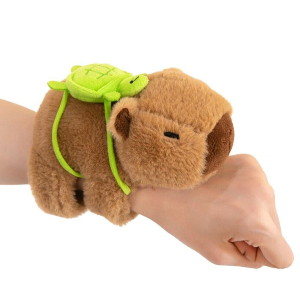 (Style 4) Simulation Slap Bracelet Series Pink Capybara Capybara Plush Wrist Band  Christmas Toy