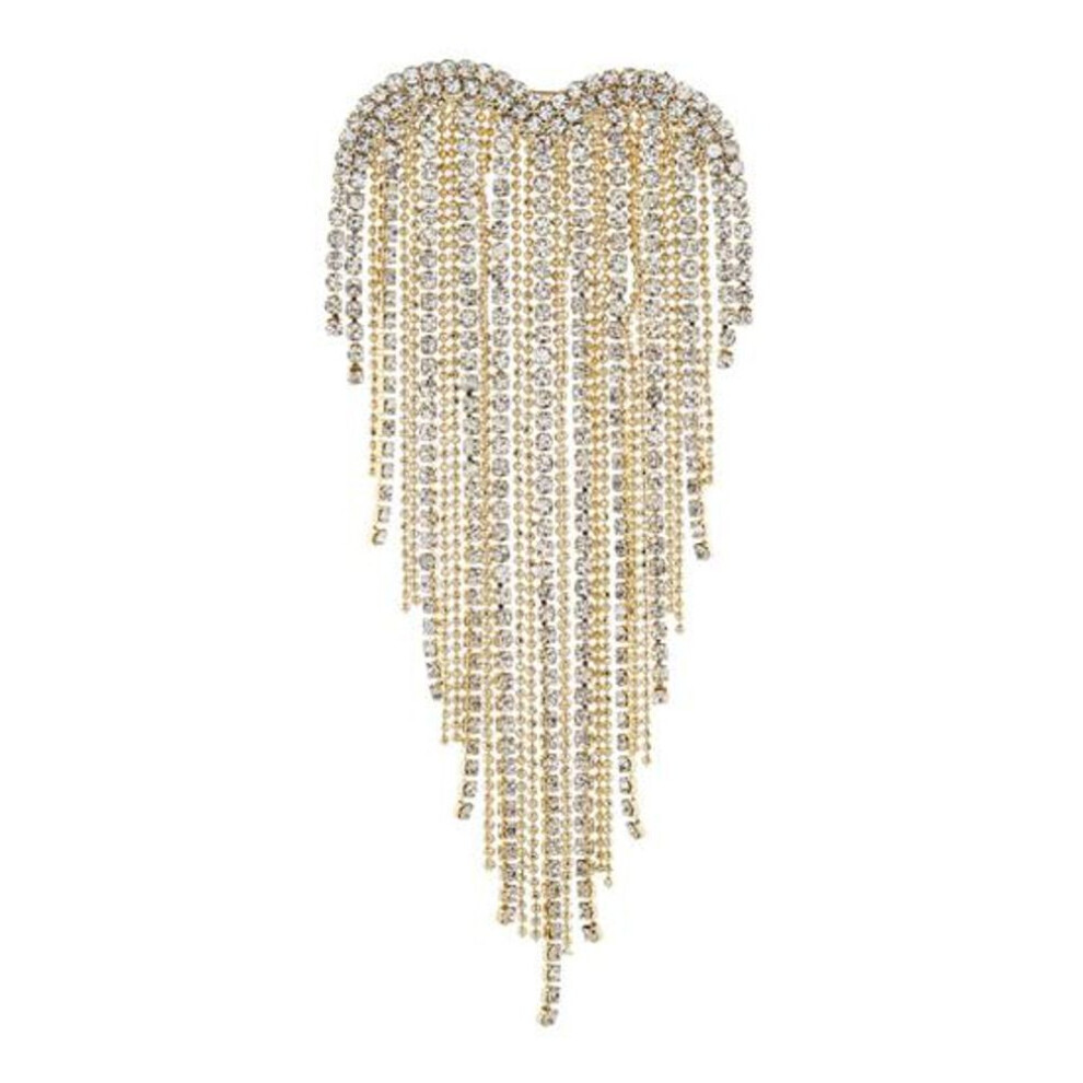 Maxpower (Golden) Stylish Women Tassels Brooch Temperament Clothing Accessories Clothes Decoration Gold