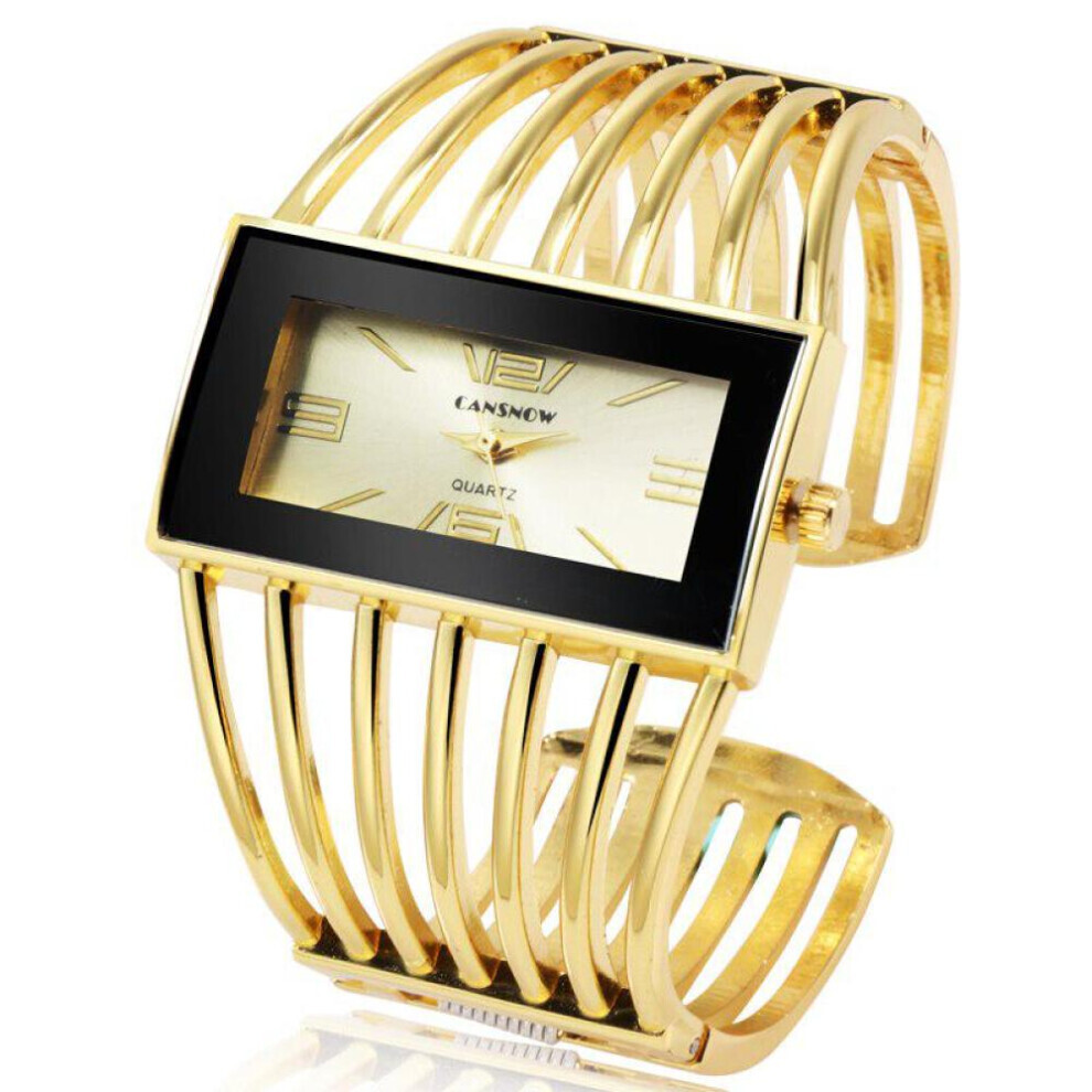 (gold) Fashion Bracelet Watch Ladies Stainless Steel Watch