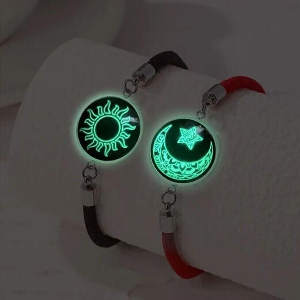Maxpower (A) 2Pcs Sun And Moon Lovers Woven Bracelet Romantic Charm Bracelet Friendship Couple Bracelet Gift Not,Specified