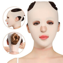 (Full face) Reusable Chin Slimming Strap Face Lift Tape V Line Lifting Face Mask Double Chin Reducer Face Neck Slimmer Jawline Shaper Anti Snoring Snore Stopper
