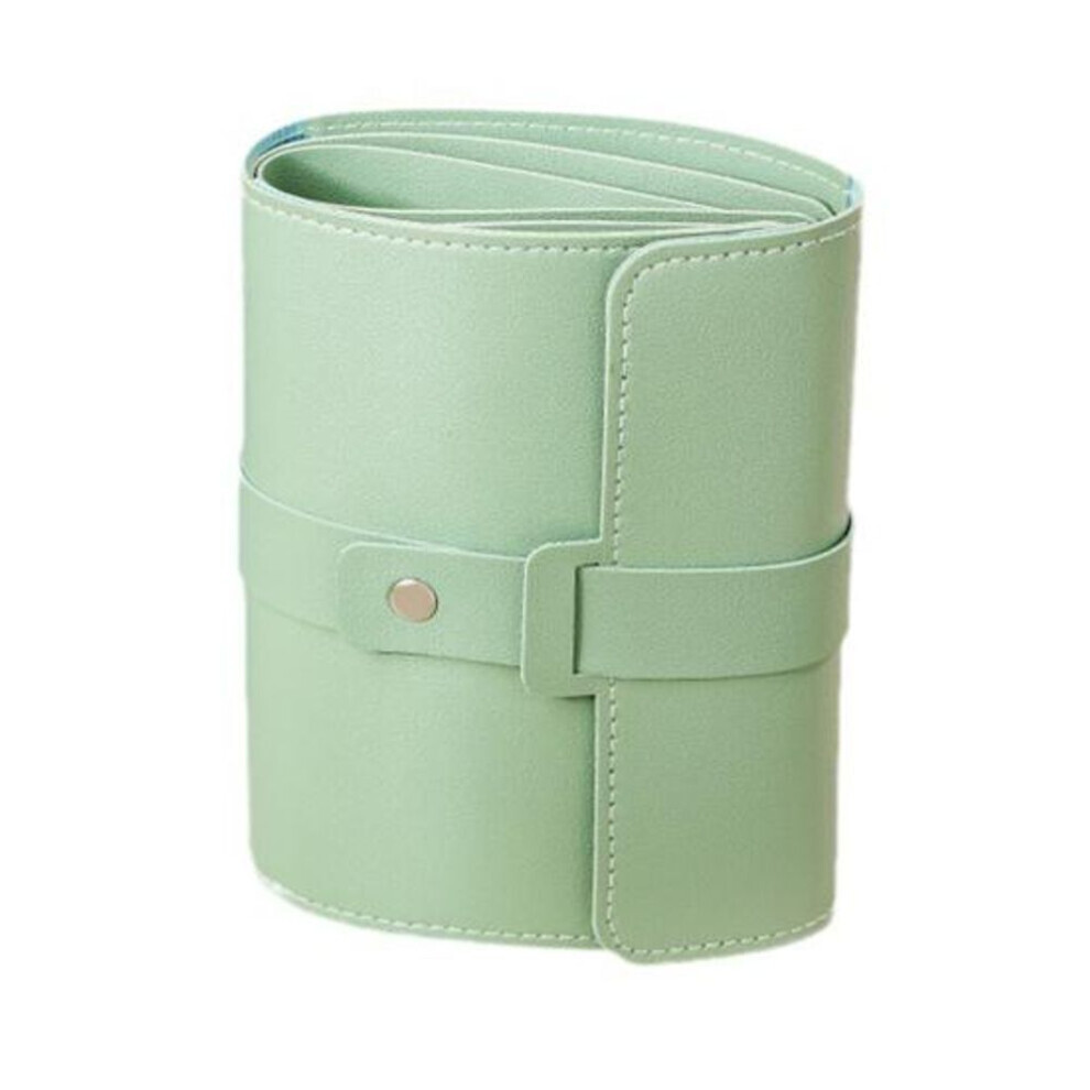 (green) Bag Book Design Wear Resistant Lightweight Earring Storage Foldable Jewelry Earring Organizer Travel Earring