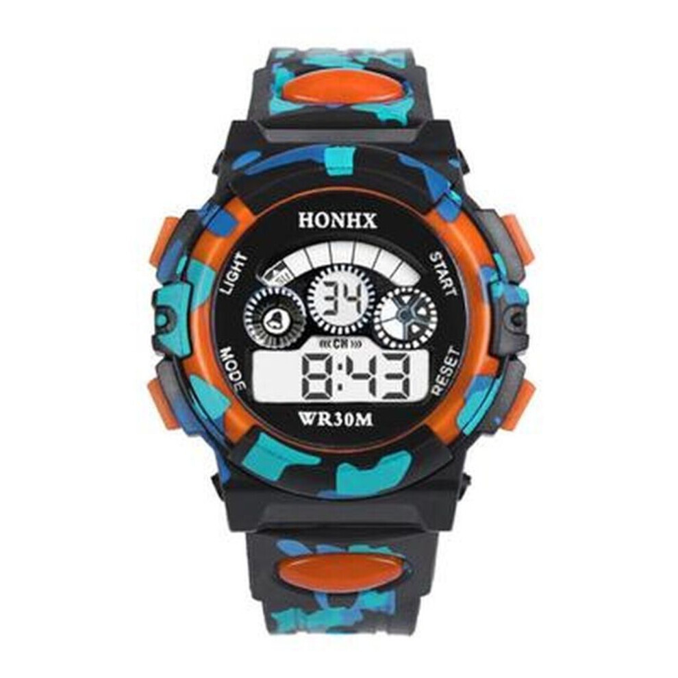 (orange) Outdoor Multifunction Waterproof Boy Sports Electronic Children Sport Watches-image-OPC-PG8JQB8-NEW