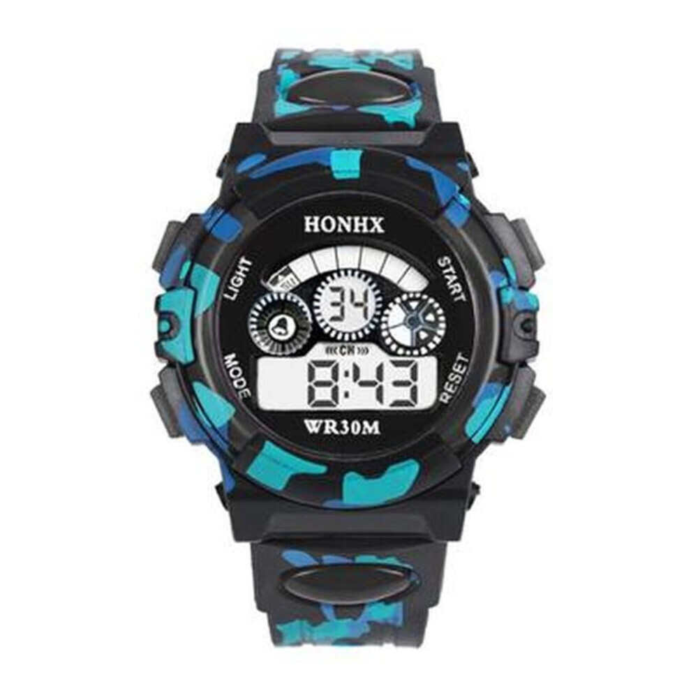 Maxpower (Black) Outdoor Multifunction Waterproof Boy Sports Electronic Children Sport Watches