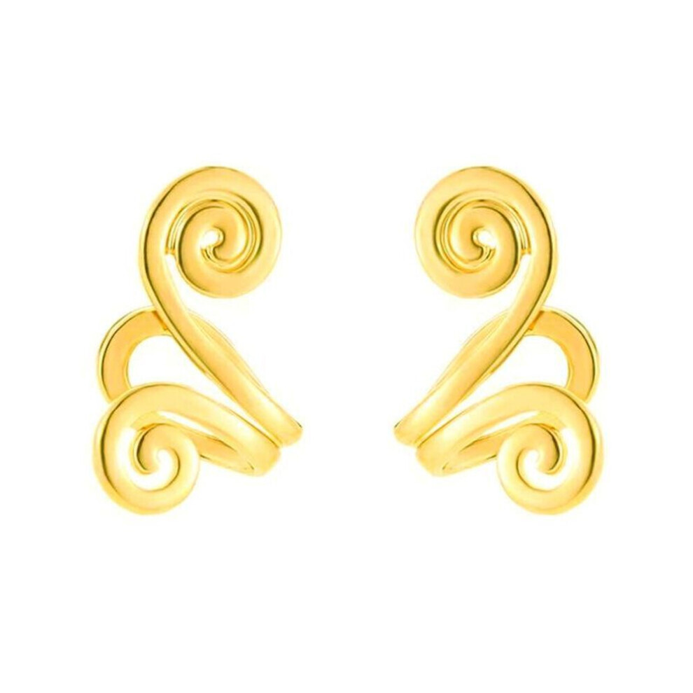 Maxpower (Gold) Non Piercing Earrings Simple Earrings Clip Acupressure Slimming Earrings Healthcare Stimulating Acupoints Earring Clip Gold