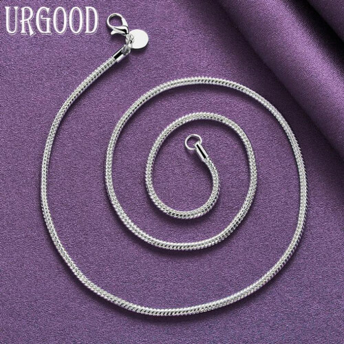 (60cm) 925 Sterling Silver 3mm Snake Chain Necklace 2