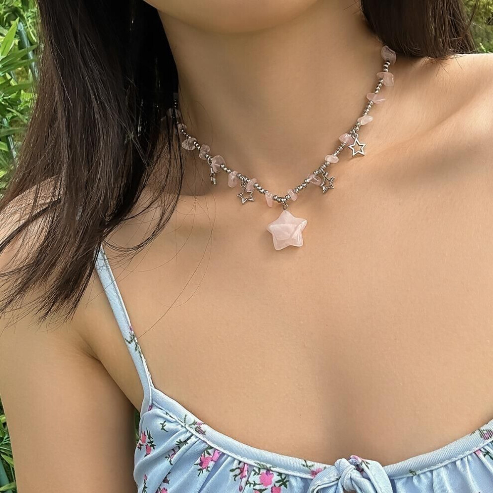 Maxpower (1) Temperament Crushed Stone Collarbone Necklace Simplicity Vacation Necklace Women