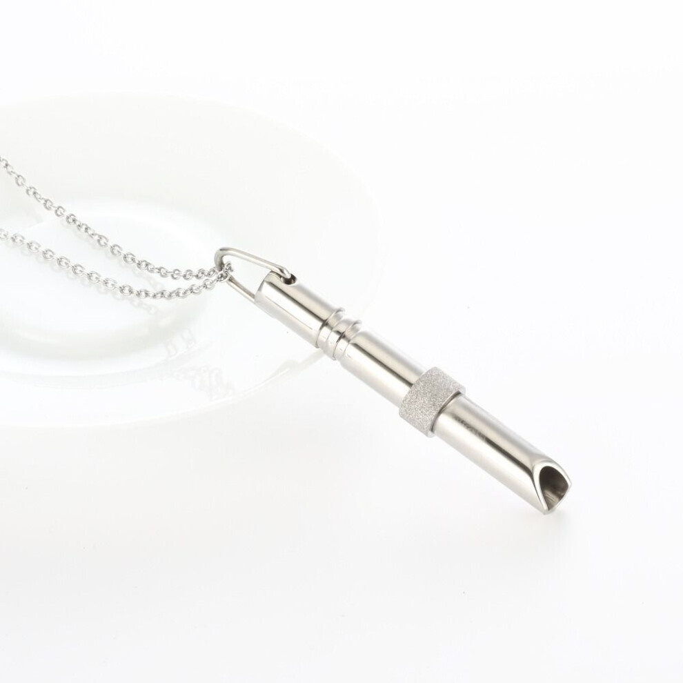 Maxpower (1) For Anxiety Relief Mindful Breathing Necklace Stress Anxiety Whistle Necklace Yoga Sports