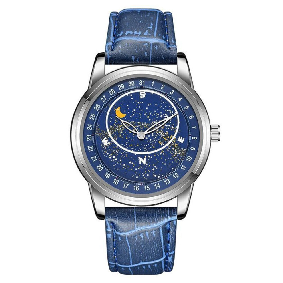 Maxpower (Blue) Creative Design Luminous Men's Quartz Watches Fashion Man's Wristwatches Best Gifts Clock For Husband,Family,Friend Blue