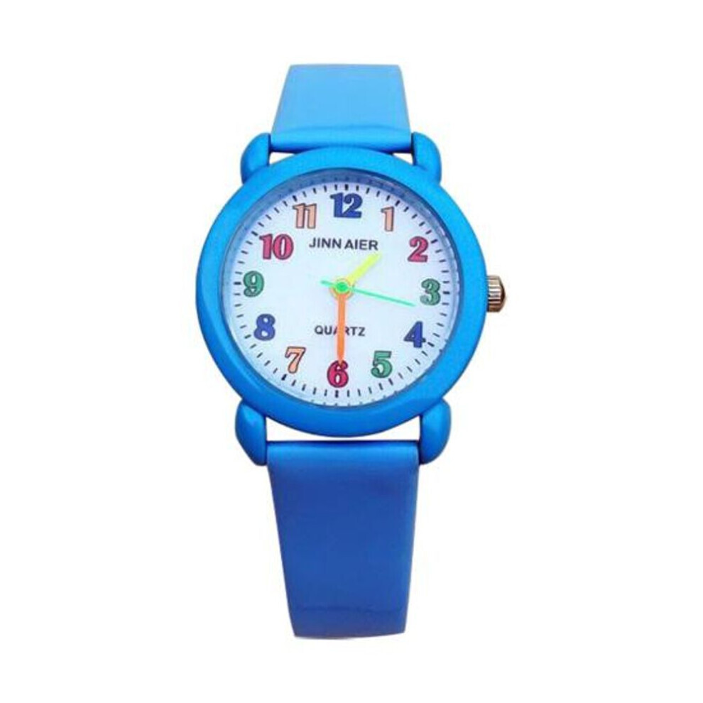 Maxpower (Blue) Watch Waterproof Cartoon Comfortable Children Cute Quartz Wristwatch For Boys Blue