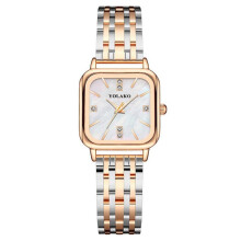 (golden) Elegant Ladies Quartz Watches Fashion Design Square Women's Wristwatches Best Gifts Clock For Wife,family,friend