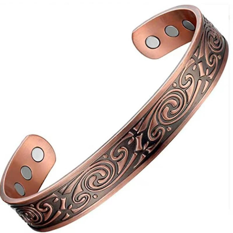 Maxpower (Bronze) Malinaisi New Ladies Magnetic Bracelet Bangle Copper Floral Not,Specified